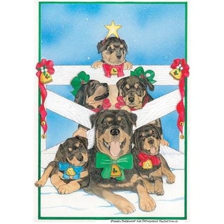 Pipsqueak Productions Pipsqueak Productions C473 Rottweiler Holiday Boxed Cards C473